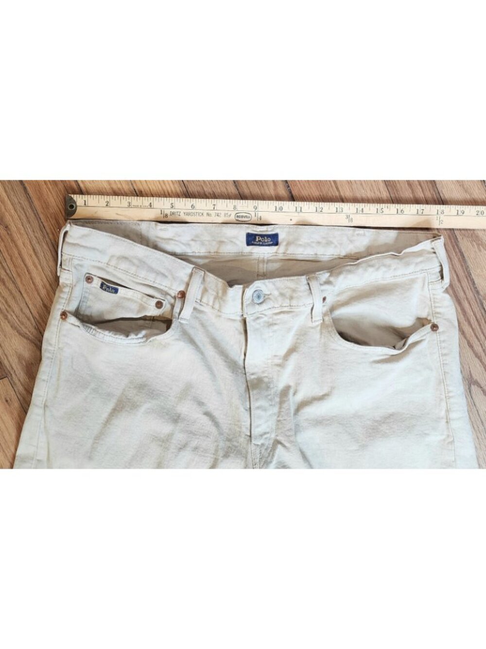 Polo Ralph Lauren Jeans Mens 38x32 Khaki Varick S… - image 3